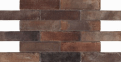 Boden- Wandfliese, Riemchen Feinsteinzeug marrone dunkelbraun-grau Boden- Wandfliese, Riemchen Feinsteinzeug marrone dunkelbraun-grau